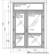 Алюминиевые двери из термопрофиля
